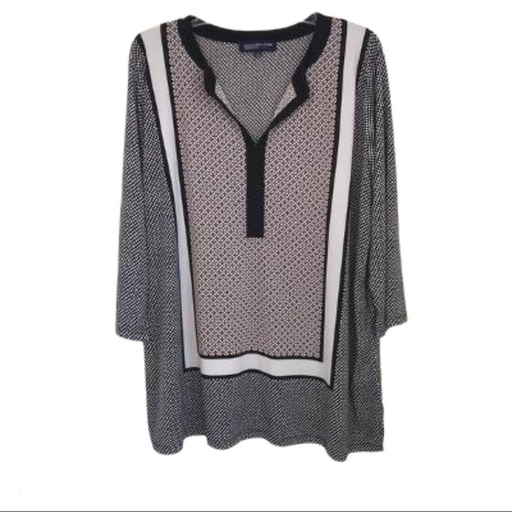 Jones New York | Polka Dot Blouse